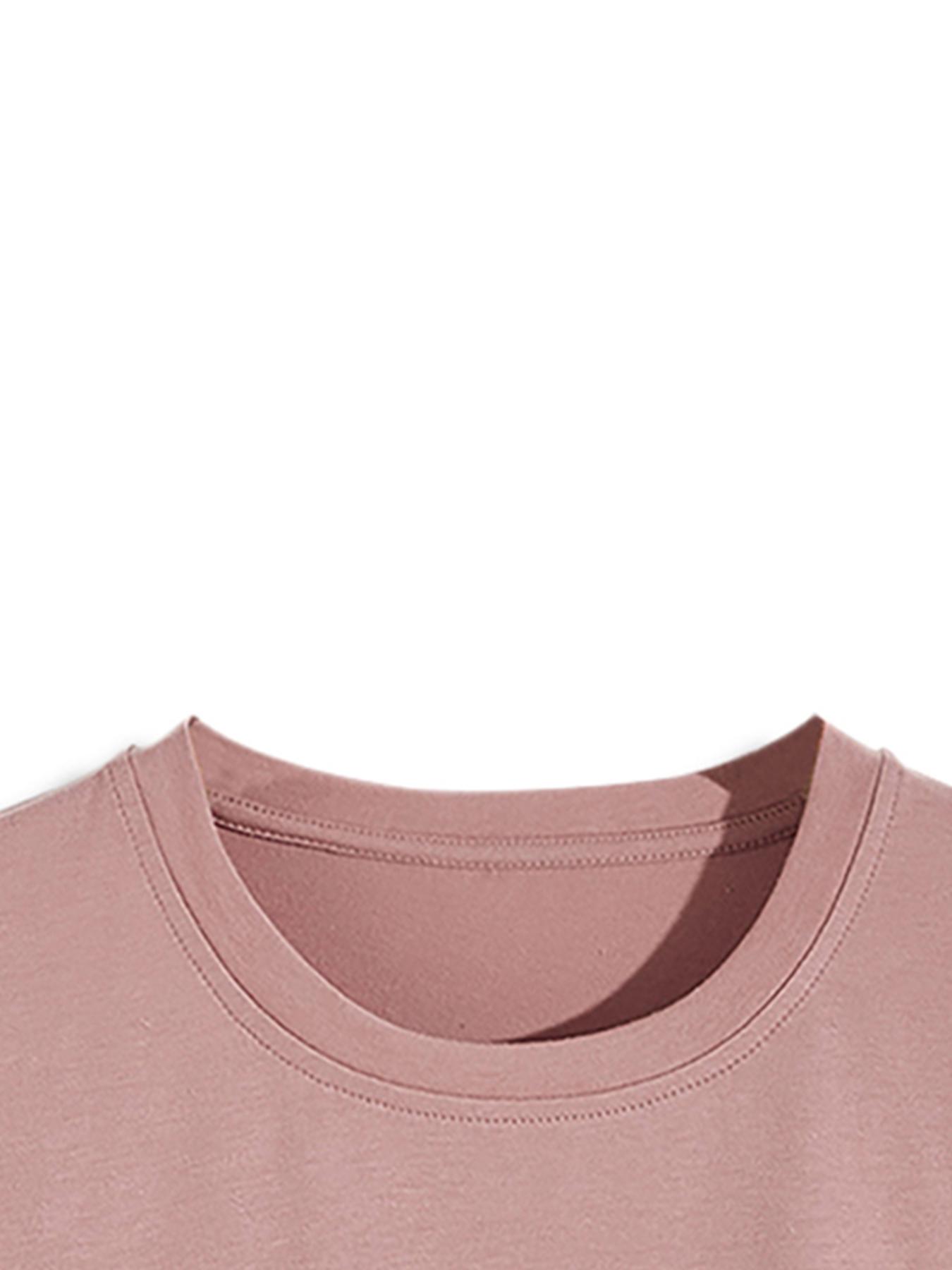 Men's Letter Print Round Neck Tee, Regular Fit Casual Short Sleeve T-shirt, Men's Summer Top for Daily Wear