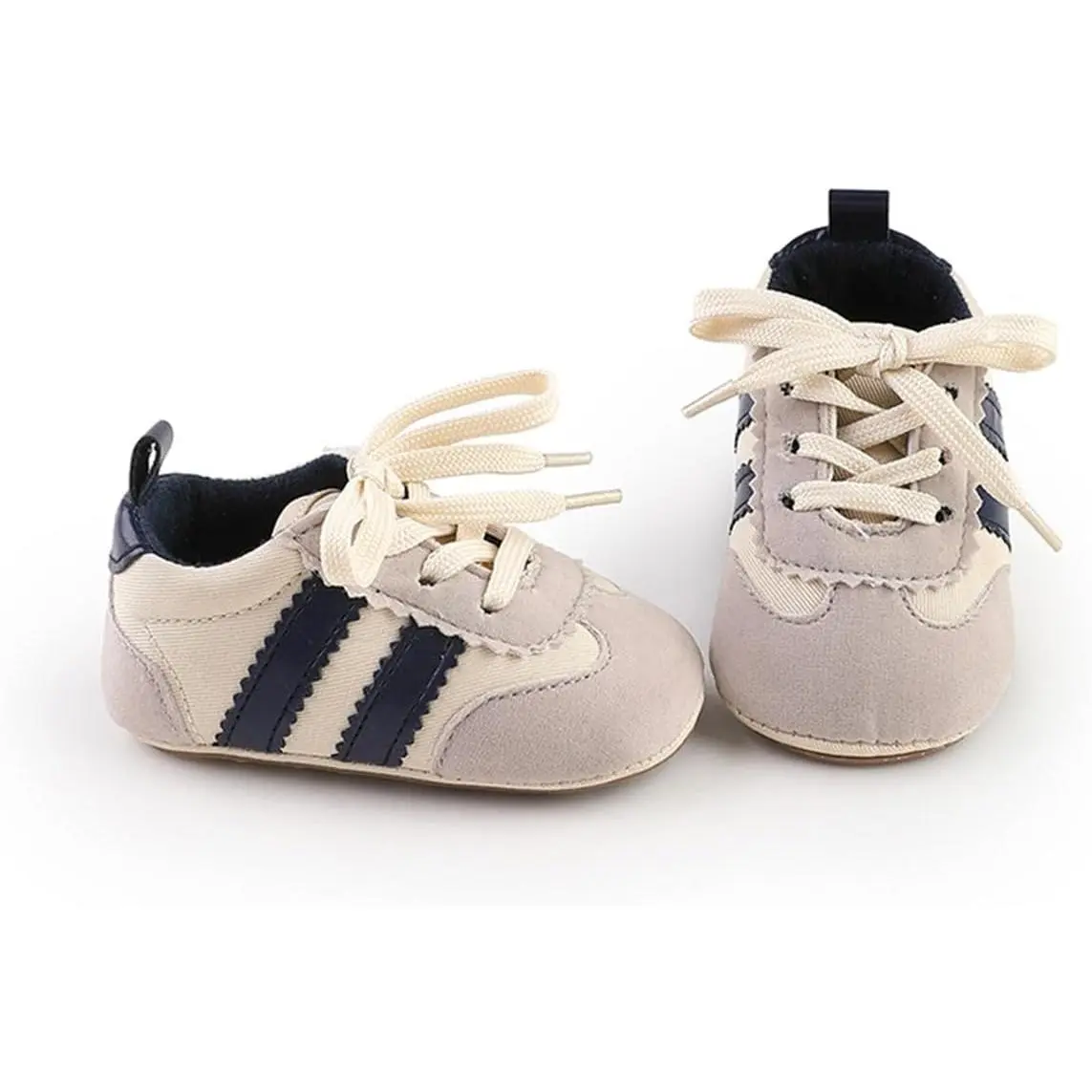 Baby Boys' & Girls' PU Leather Hard-Bottom Walking Sneakers, Toddler Rubber-Sole First Walkers, Infant Cartoon Crib Shoes, Fast Shipping, 0-3 Years
