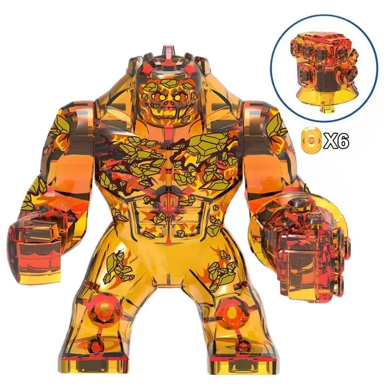 Blind Box Mini Building Blocks TP312 Figures Big Goblin Spiderman Iron Man Venom Captain Hawk Deadpool Armor Christmas Gifts Toy