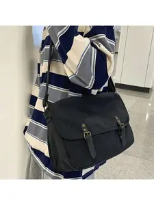 Large Capacity Vintage Canvas Messenger Bag, Casual Crossbody Shoulder Satchel for Laptop Books Travel Essentials, Fashion Everyday Commuter Bag for Women Men Teenagers, Christmas Halloween Birthday Gift for Girlfriend Wife Mom, Zipper Sling Bag