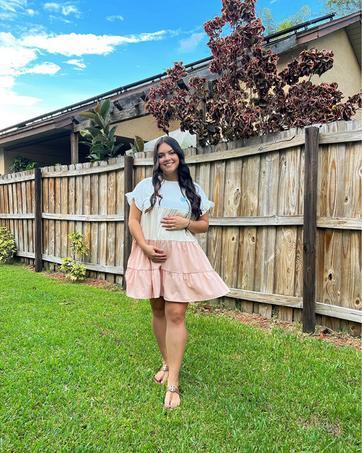 PASLTER Womens Ruffles Boho Floral Printed Babydoll Loose Swing Casual Short Mini T-Shirt Dress