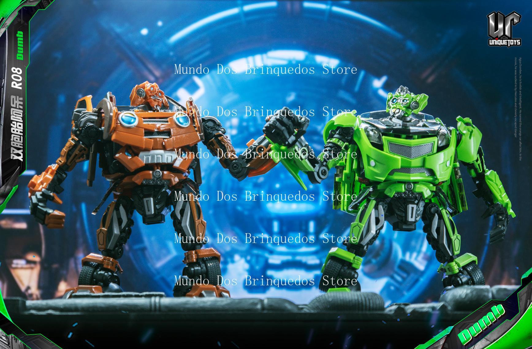 UT Transformation Unique Toys UT-R07 UT R07 R08 UT-R08 13cm Mudflap Dumber Trax Twins Alloy Action Figure Robot