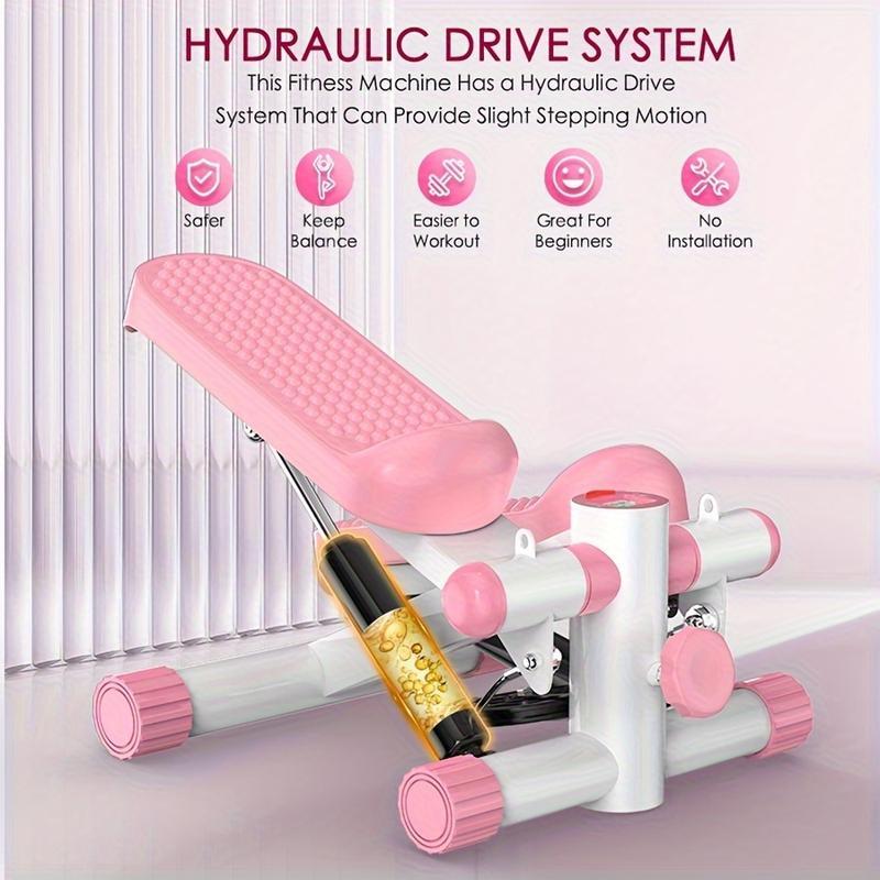 Mini Steppers For Exercise At Home - Stair Stepper Machine With Resistance Bands, 330 Lbs Capacity, And LCD Monitor - For Full Body Cardio And Walking - Suitable for Home Workouts - Perfect Gift for Fitness Enthusiasts