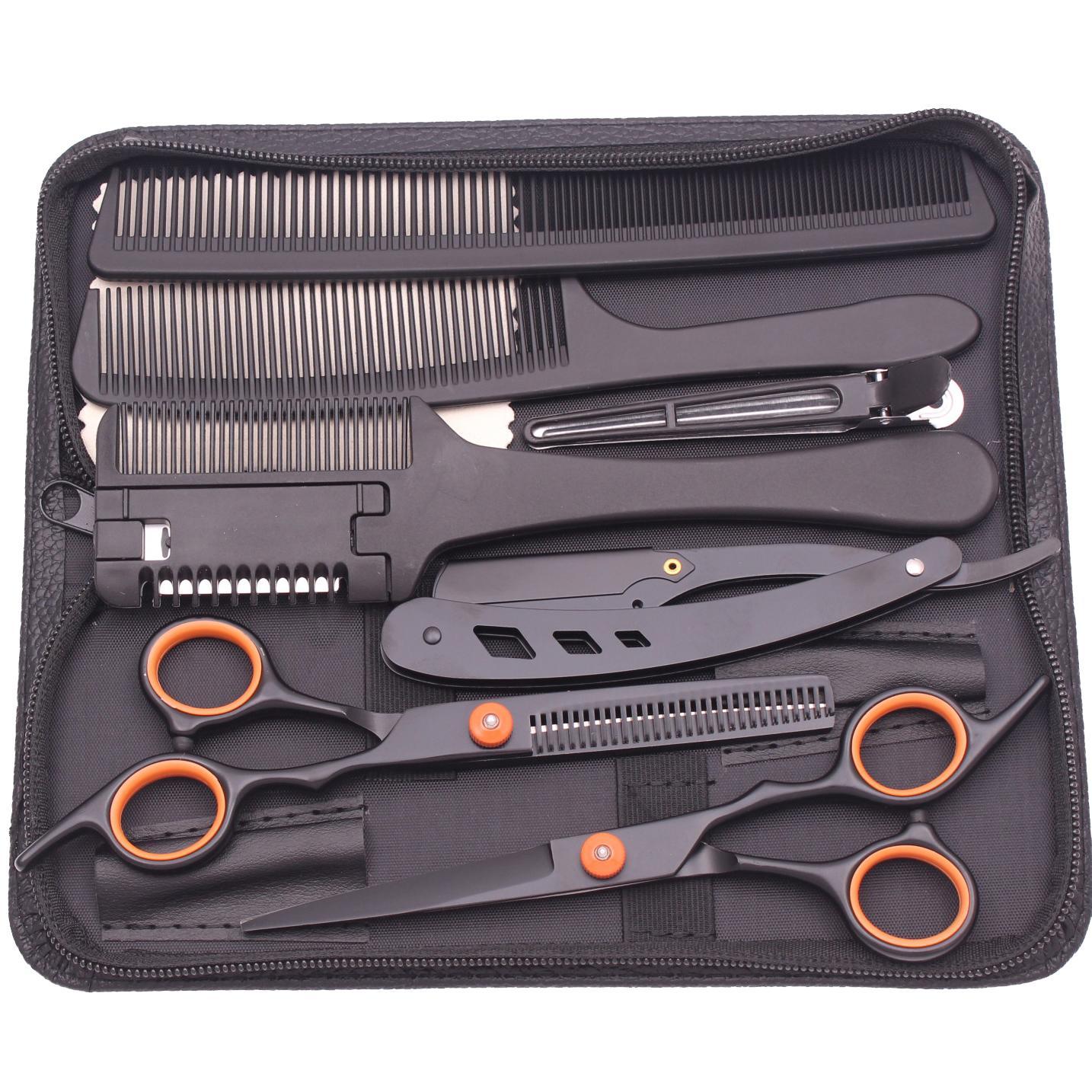 Hair Styling and Cutting Tool Set, Professional Hairdressing Scissors for Salon & Barber Shop, Heatless Styling Tools for Women & Men, Haircut Kits, Barber Equipment