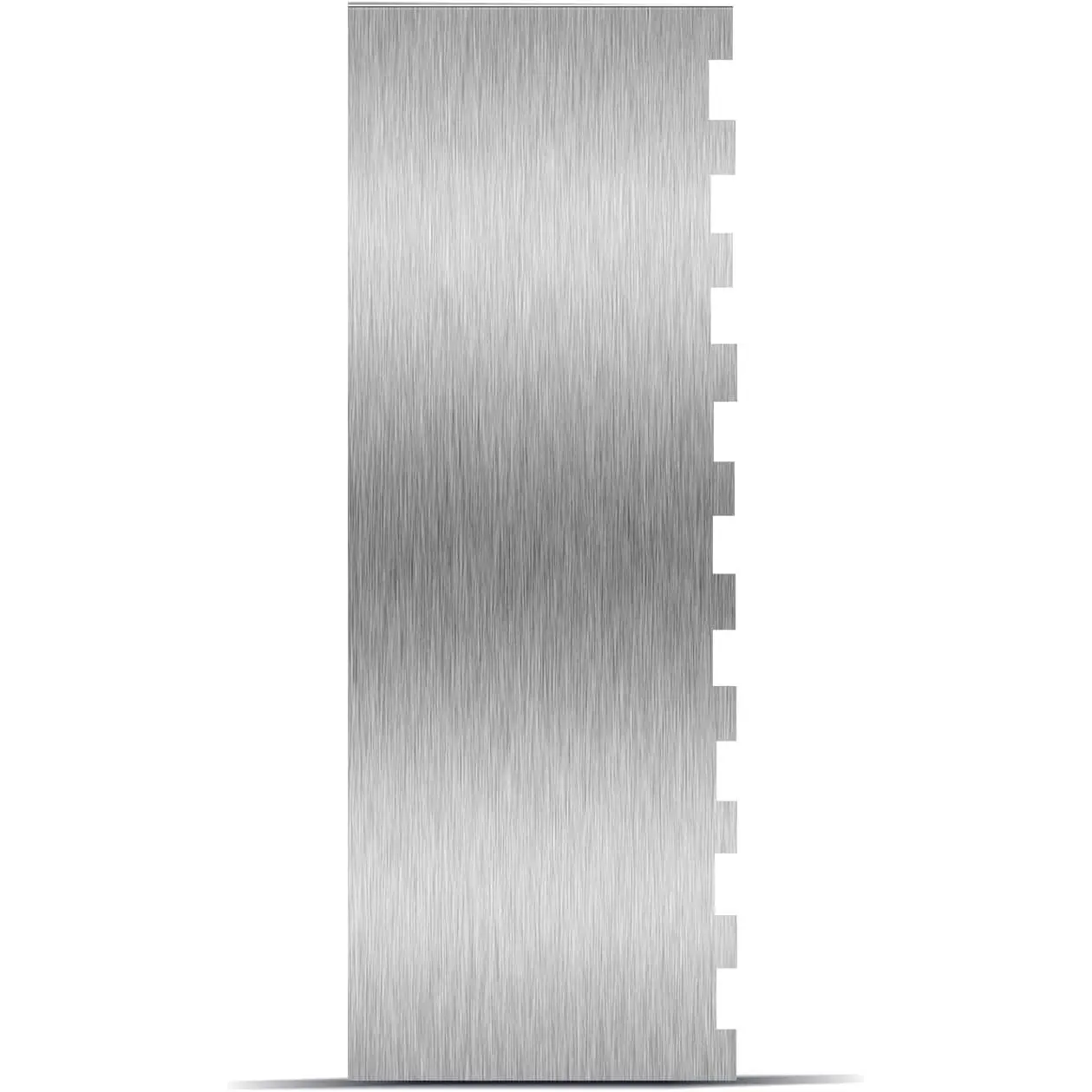 9 Inch Stainless Steel Cake Scraper, Cream Cake Scraper Sided Patterned Edge Stripe Edge Smoother Scraper Cake Smoother Frosting Scraper Cake Decorating Comb for Mousse Butter Cream