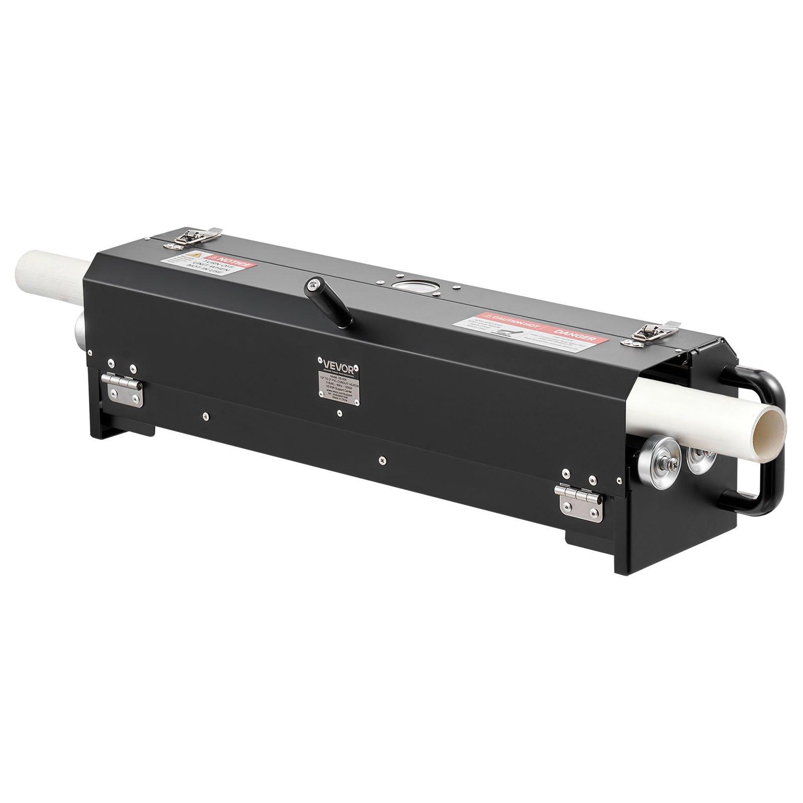 VEVOR Electric PVC Conduit Heater, 1/2" to 2", 1200W Rapid and Even Heating, PVC Bender Heater Pipe Bending Tool with Carrying Handle, Easy to Use, for Construction Crews, DIY Enthusiasts, Workshop