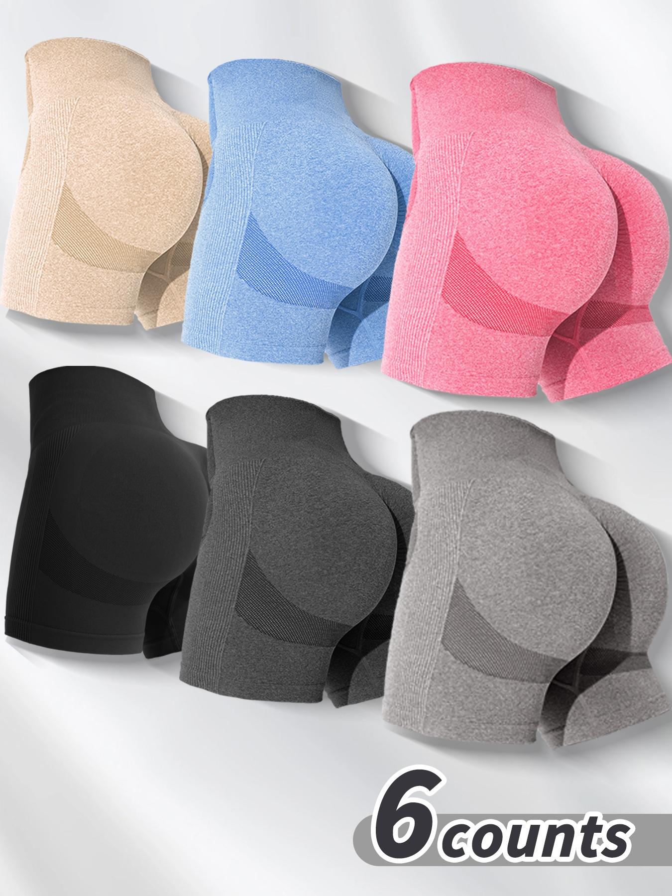 Women's Solid High Waist Sports Shorts, Tummy Control Biker Shorts, Yoga Short Leggings, Workout Shorts, Summer Gym Clothes, Summer Outfits 2024, Ladies Sportswear Bottoms