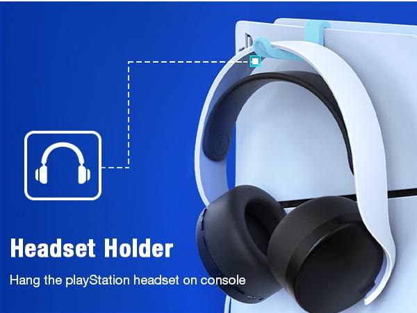 PS5 Silm Stand,Beboncool PS5 Cooling Fan Stand and Dual Controller Charger Station Compatible with PS5 optical drive version/digital version and PS5 Slim new console cooling, and can charge 2 PS5 controllers at the same time