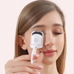 USB Rechargeable Electric Lash Curler, Safe and Long-Lasting Curl, Silicone Clip, and, 10 Seconds Preheat, Perfect Lashes