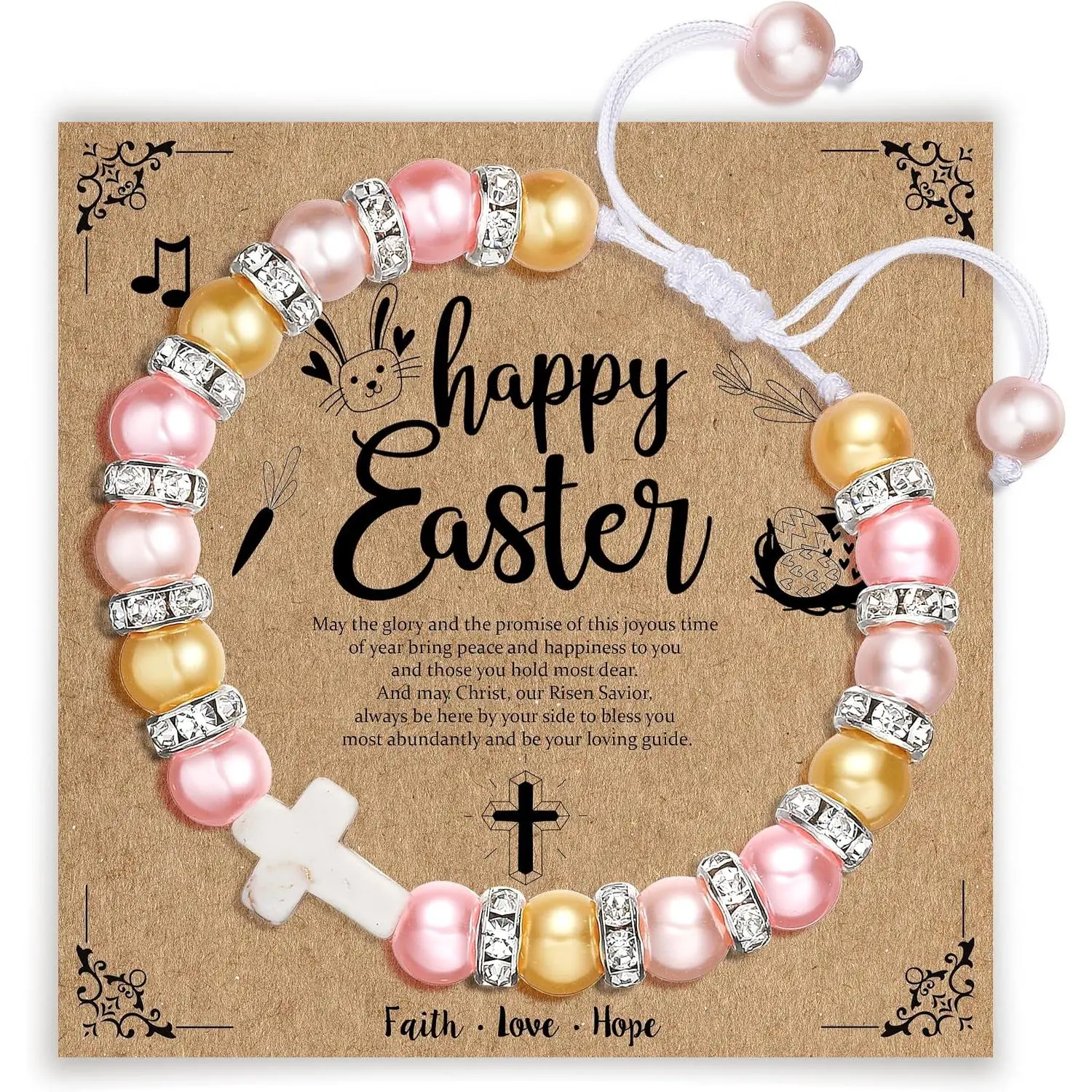 Catholic Bracelets Gifts for Women  Charm Bracelet Easter First Communion Religious Christian