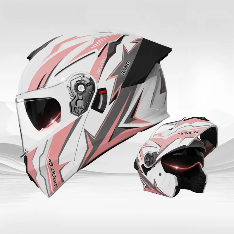 Modular Flip-Up Motorcycle Helmet, 39*27*27.5cm All-Season Electric Vehicle Safety Helmet for Men and Women Winter Motorbike Riding