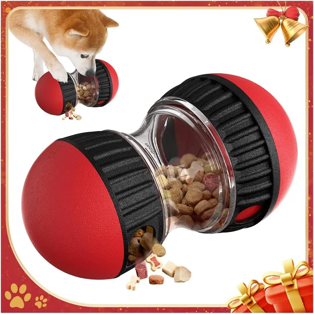 Interactive  Puzzle , Rolling  Dispenser Slow Feeder | Adjustable Kibble Outlet, , Reduces  Eating, Indoor  Enrichment ,  ABS, GRS Certified