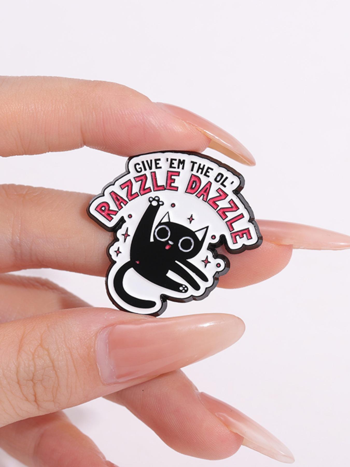 Cartoon Cute Dancing Cat Design Brooch Clip, Fashion Alloy Badge for Daily Clothing Decor, Enamel Pin Suitable for Backpacks, Jeans, Scarves, Hats Decoration
