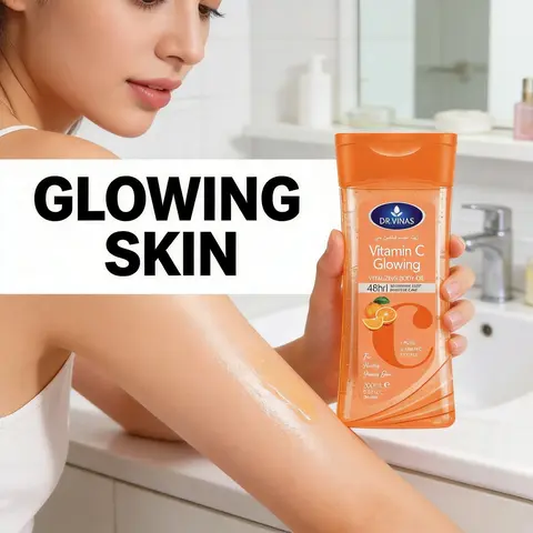 2pcs 200ML Dr.vinas Vitamin C Body Oil Moisture, Moisturizing Hydrating Skin Care Oil, Suitable for All Seasons, Portable for Travel, Body, Face, Hand, Lip, Eye