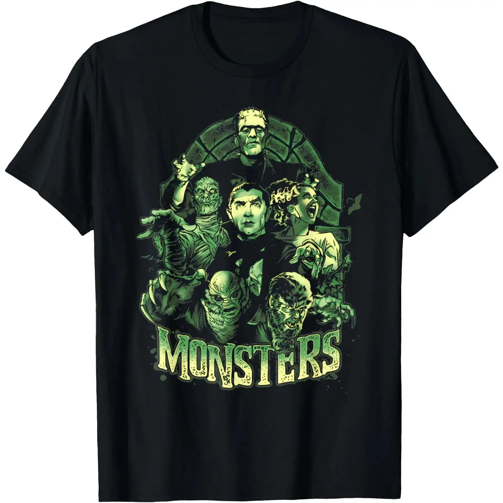 Vintage Funny Monster Mash Frankenstein Horror Movies Lovers T-Shirt