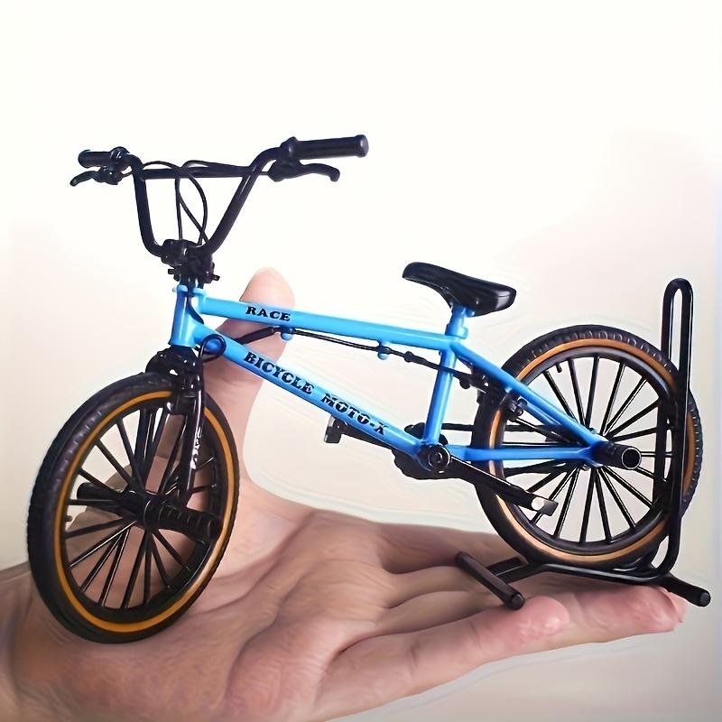 Premium 1/8 scale mini BMX finger bike - cast aluminum alloy, collectible toy for enthusiasts - three colors available