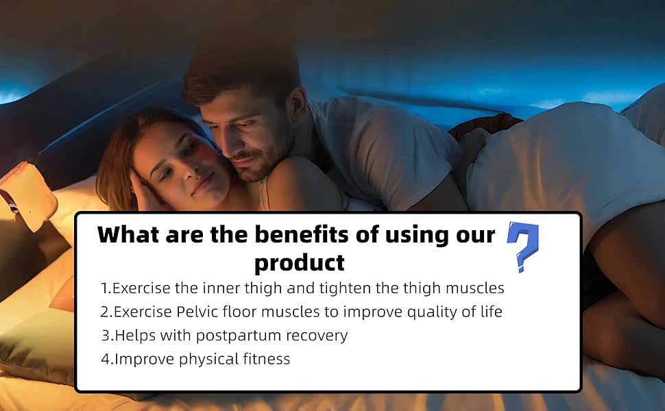 Exercise Thigh Trainer Adjustable Resistance 0-110 lbs, Pelvic Floor Exercise Devices with Leg Straps,Inner Thigh Exerciser for Women Men