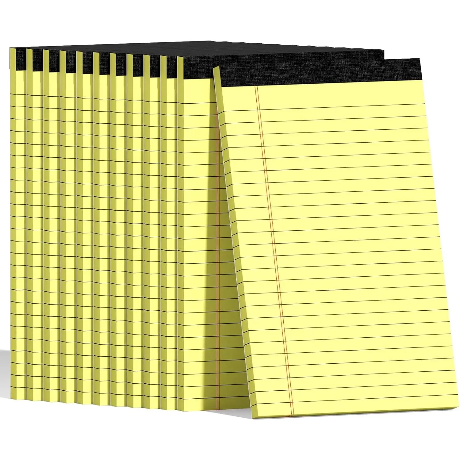12 count 5x8 Inch Yellow Note Pads Legal Pads, College Ruled Writing Legal Pads, 360 Sheets , Notepad for Students, Office &  | Bulk  for Notes, Lists & Planning |  Paper