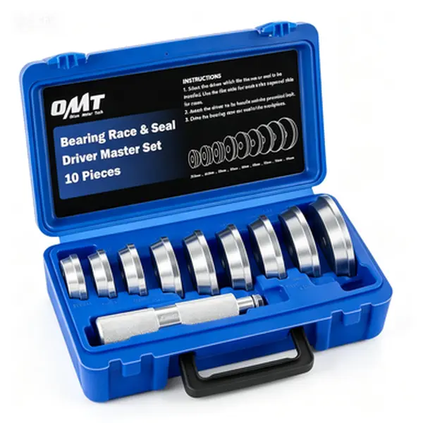 10pc Bearing Race and Seal Driver Kit, Seal Installer Bearing Driver Set with 9 Bearing Adapters, Universal Bearing Installation Tool for Automotive Repair, Professional Seal Driver Kit
