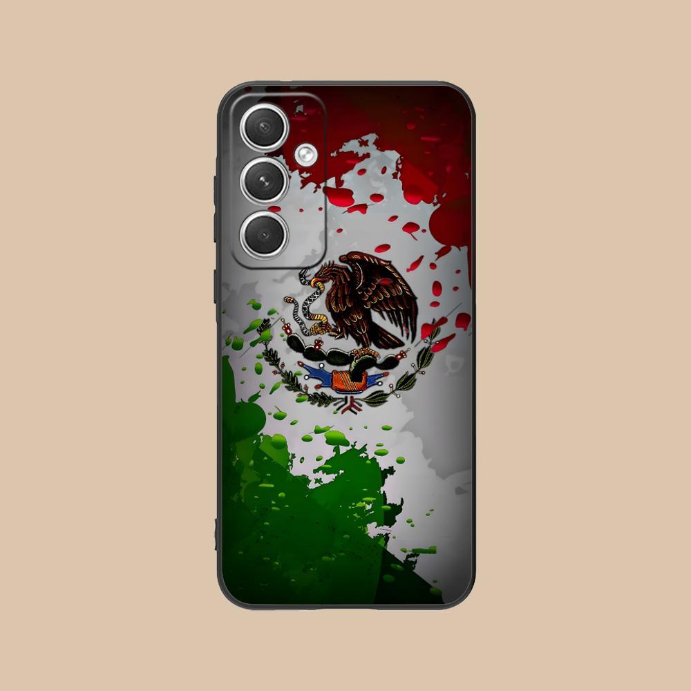 Mexico Flag Mobile Cell Phone Case for Samsung GalaxyS26 S25 S24 S23 S22 S21 A14 A15 A16 A35 Plus FE Ultra Colour Protective Cover