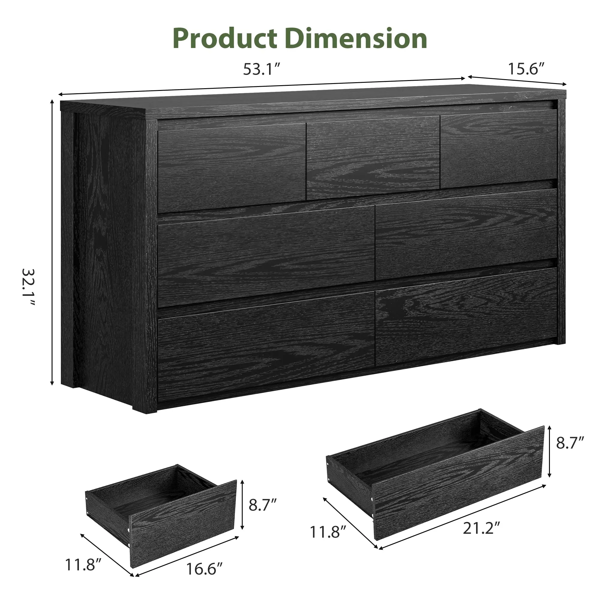 black-135*39.5*81 cm