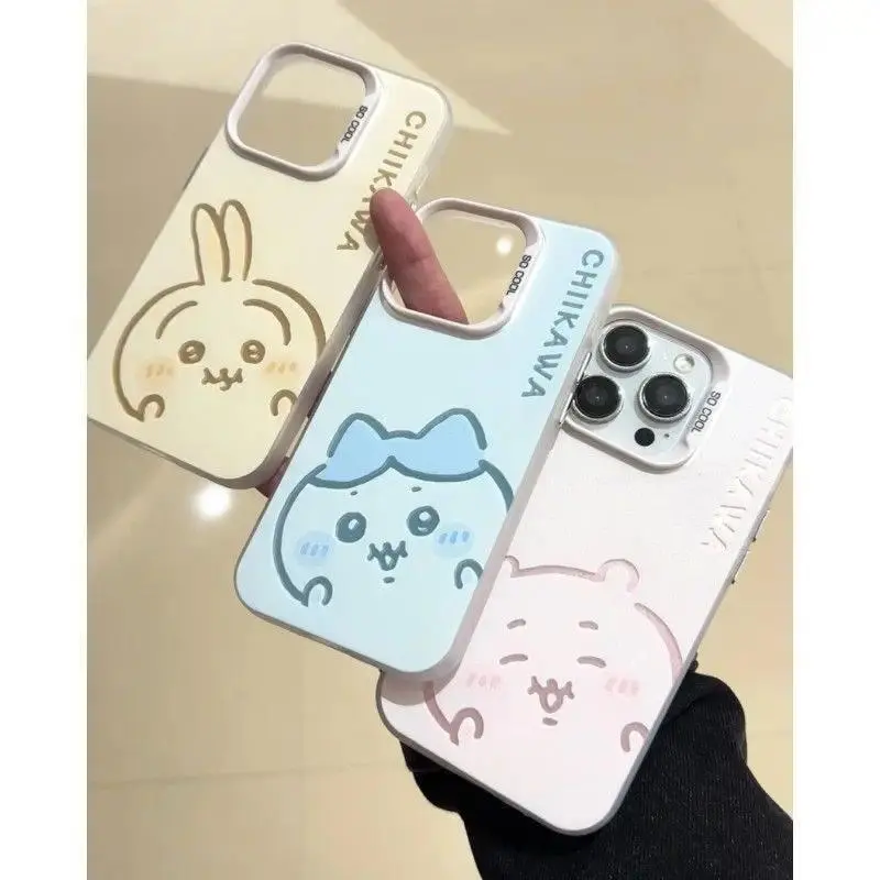 Phone Case Chiikawa Usagi Hachiware For iPhone 17 Air 16 15 14 13 12 11 Pro Max Plus Shockproof Soft Kawaii Cute Cartoon Design New Fun Gift