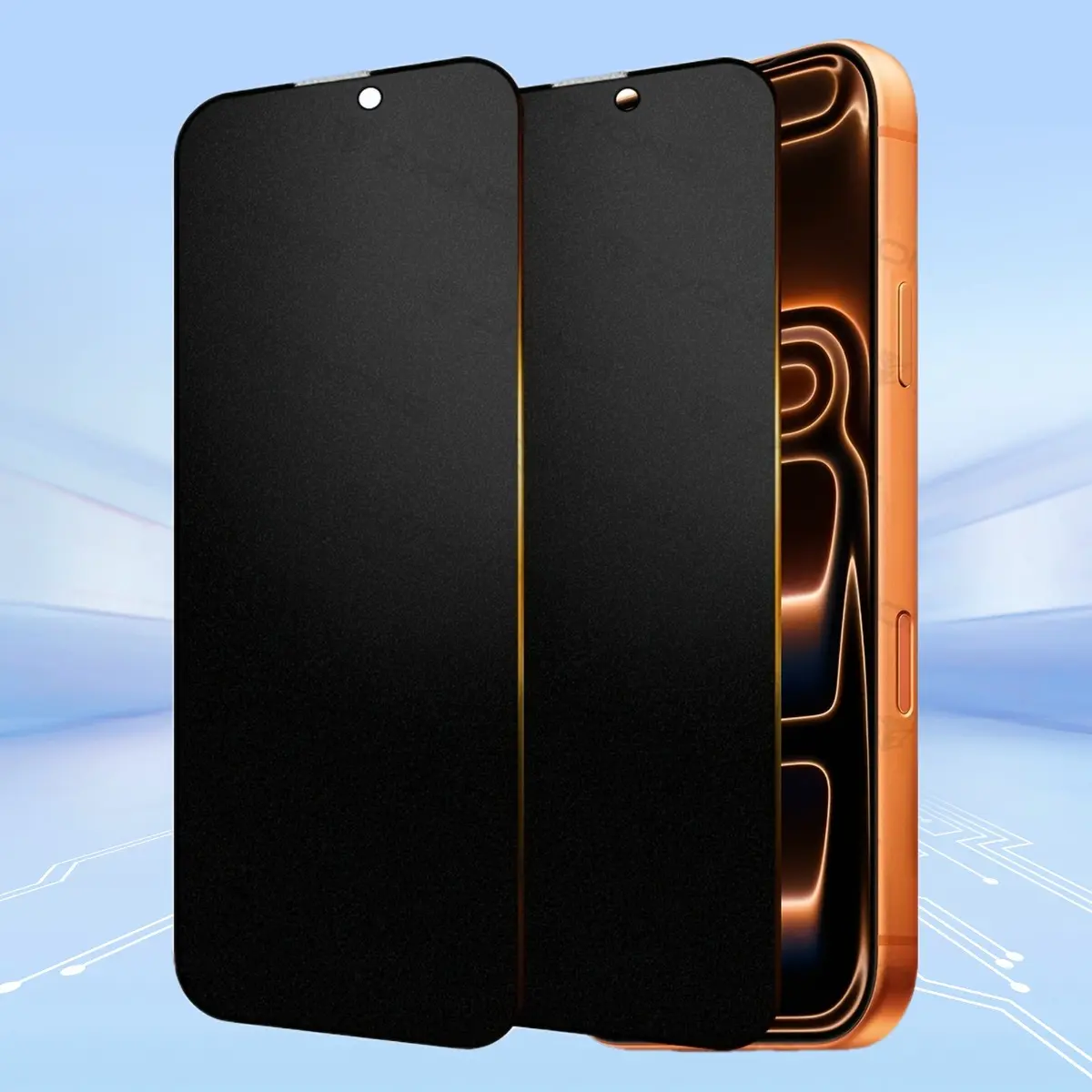 2-Pack Privacy Tempered Glass Phone Screen Protectors, 9H Hardness Anti-Protective Shield, Durable Mobile Phone Accessory Compatible with iPhone 18 Pro Max,18 Pro,17 Series,16 Pro Max,15-11,X/XS/XS Max for Daily Use & Gifting