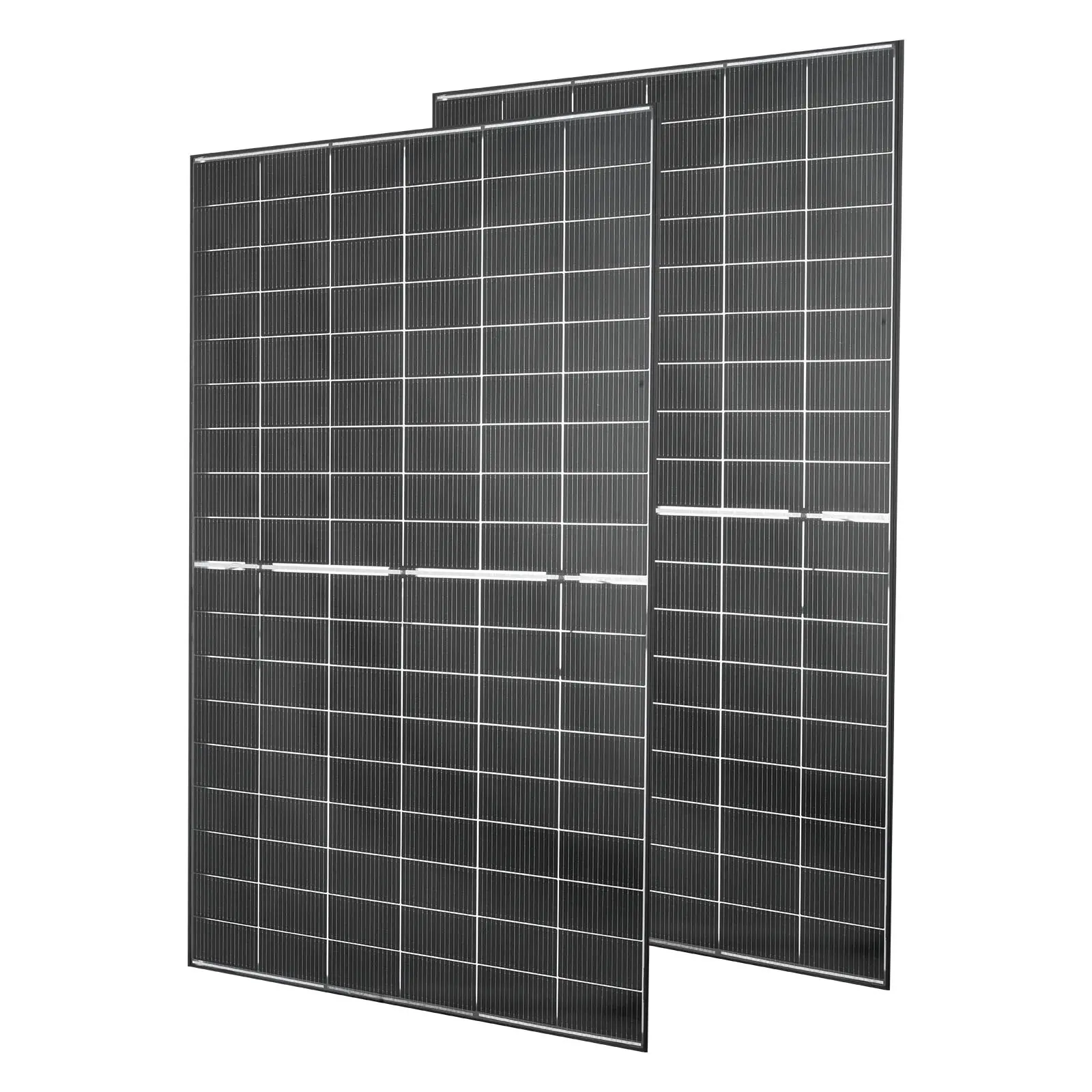 VEVOR 2PCS 400W Bifacial N-Type Monocrystalline Silicon PV Modules Set, 16BB 24% Efficiency IP65 Waterproof Flat Solar Panels, MC4 Output Aluminum Frame for Boat, RV, Off-Grid Users’ 200W & Above Outdoor Power Generation