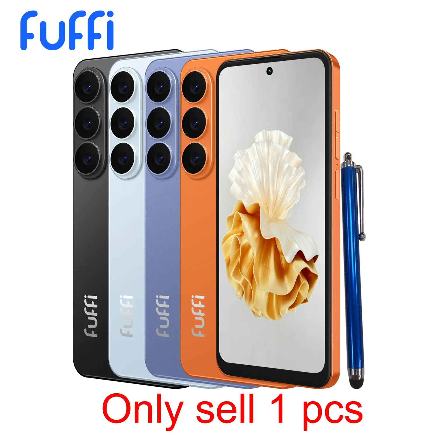 Fuffi Smart Phone, 6.56-Inch Display, 3+32GB Storage, Android 10, Dual Sim, 4g Network, 3100mah Battery, USB-C Charging, GPS