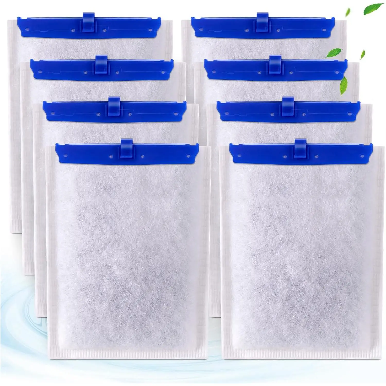 8-Pack Large  Filter Cartridges Compatible with   Bio-Bag Filters Large Aquarium Filter Cartridges for  20i/40i IQ20/30/45/60 PF20/30/40/60 Power Filters