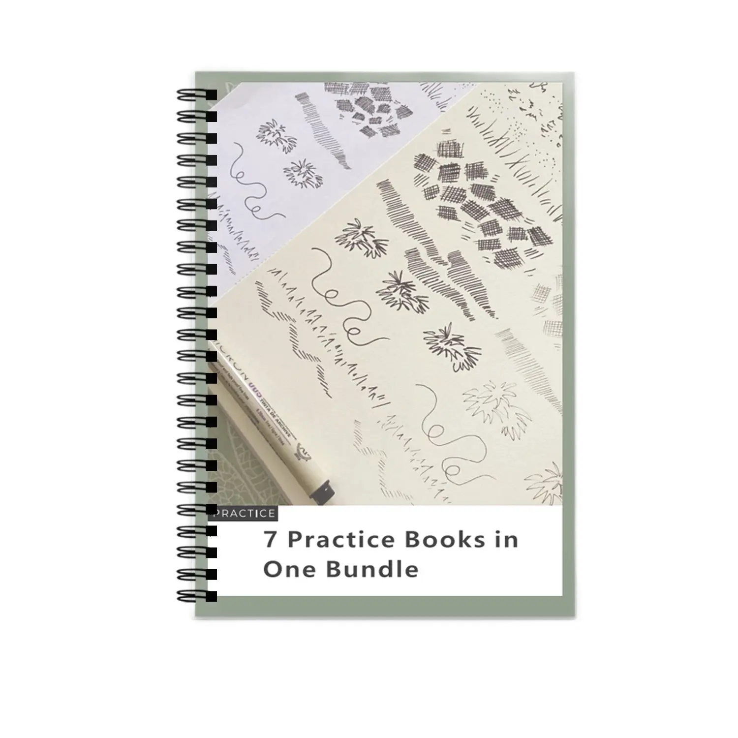 30-Day Hand Drawing Practice Set, Texture Plant Tree Tracing Templates, Sketchbook Painting Training Book, Art Supplies for Beginners