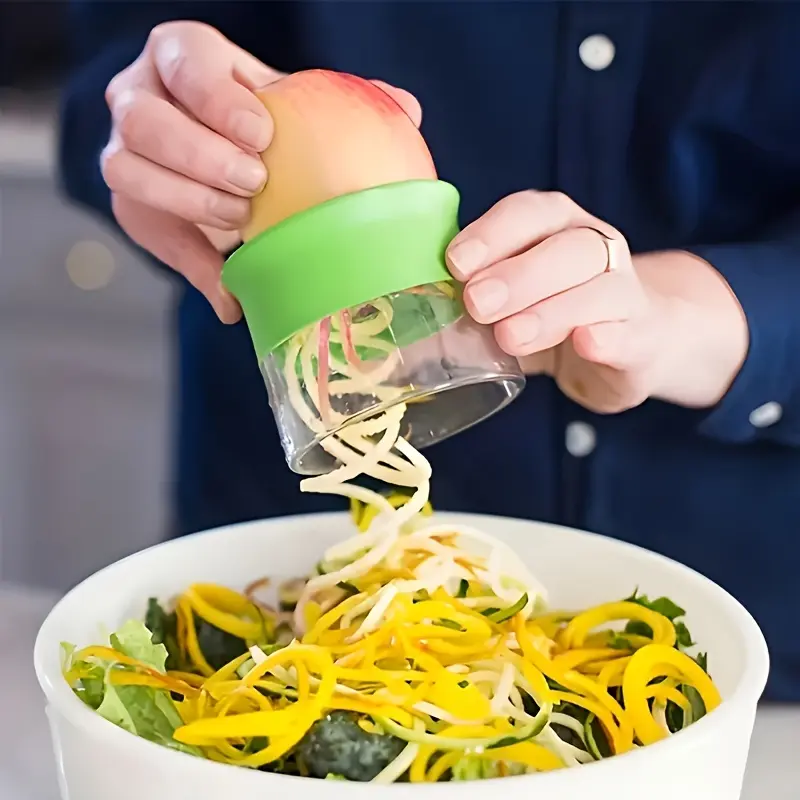 Creative Spiral Kitchen Multi-Function Grater, Rotating Carrot Cucumber Peeler Slicer, Vegetable Cutter, 1pc Innovative Cooking Tool