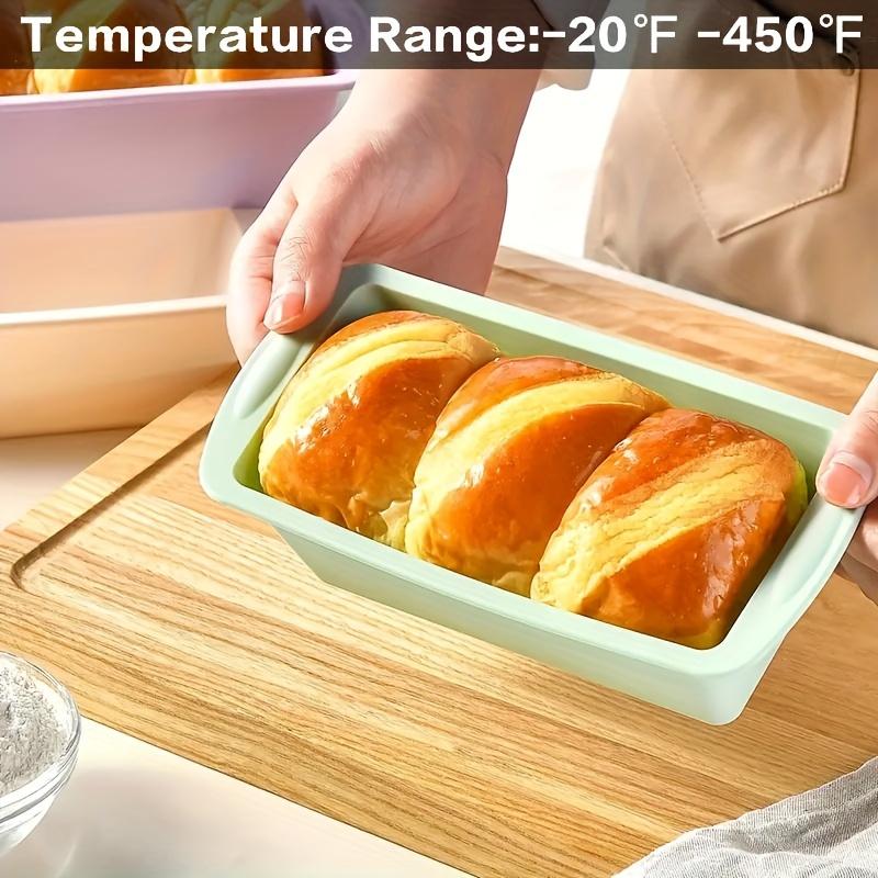 Two Silicone Bread Pans, Non-Stick And Easy to Release Rectangular Silicone Cake Pans, for Baking Bread, Flexible Silicone Baking Molds And Bread Molds, Toast Pans, Brownie Bread Pans, Cake Molds