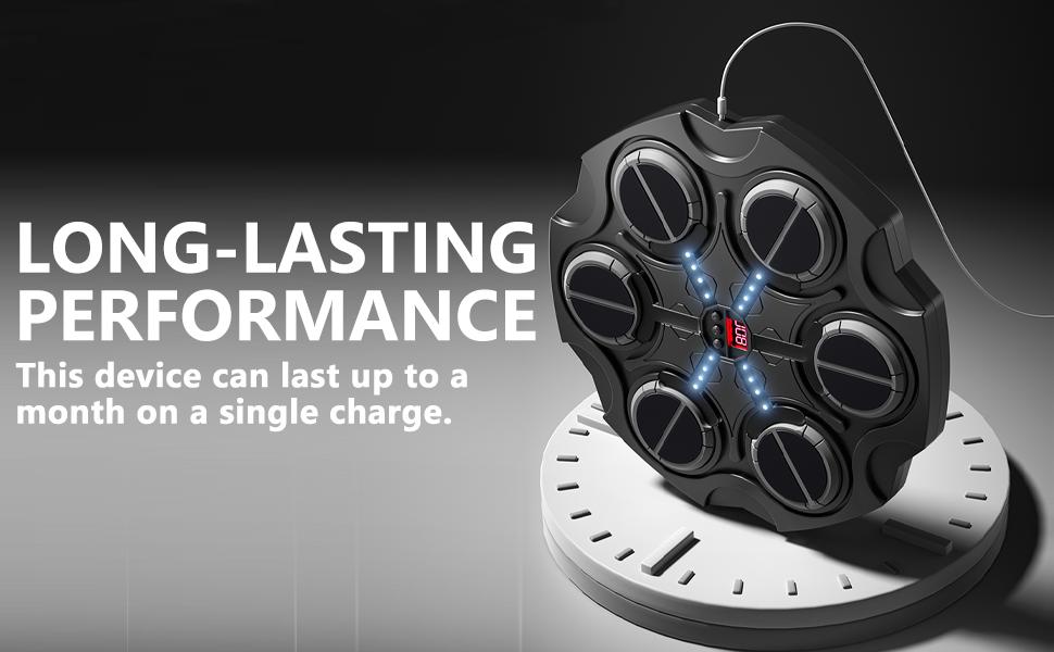 Music Boxing Machine, Smart Bluetooth Boxing Trainer Machine with Gloves, Adjustable Speed Boxing Wall Mount Machine for Kids Adults, Boxing Workout Equipment Target for Home, Office, Gym