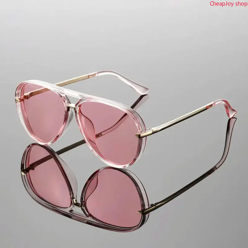 2026 Gradient Vintage Aviator Sunglasses, Summer Trendy Sunglasses, Retro Style Large Frame, Trendy Casual Uv400 Protection, Fashionable Unisex Eyewear, Trendy Styling Sunglasses