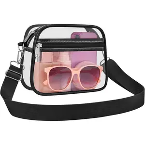 Clear Bag for Stadium Events Crossbody Bags for Women and Men Clear Purse for Concerts Festivals