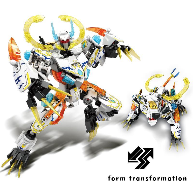 Creative Mechanical Transformation Robot Building Blocks Toy, Assembly Model Blocks Toy, Birthday Gift for Boys