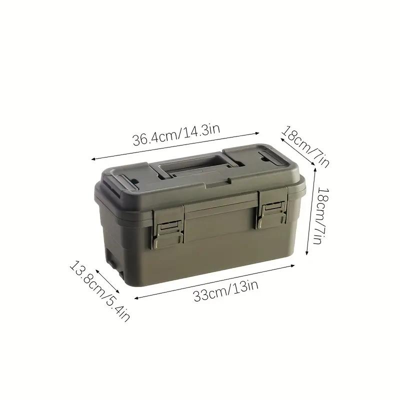 Waterproof Multi-Functional Tool Box, Stackable & Connectable Design, Ideal for Home, Car, Outdoor Use, Durable Organizer Solution, Toolbox