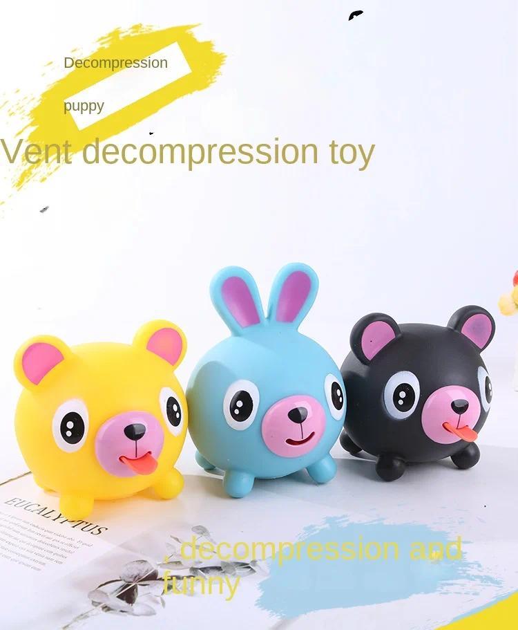 Talking Animal Baby Toys Jabber Ball Tongue Out Stress Relieve Soft Cute Tiger Pig Dog Ball Great Gifts for Kids Adult Baby Toys