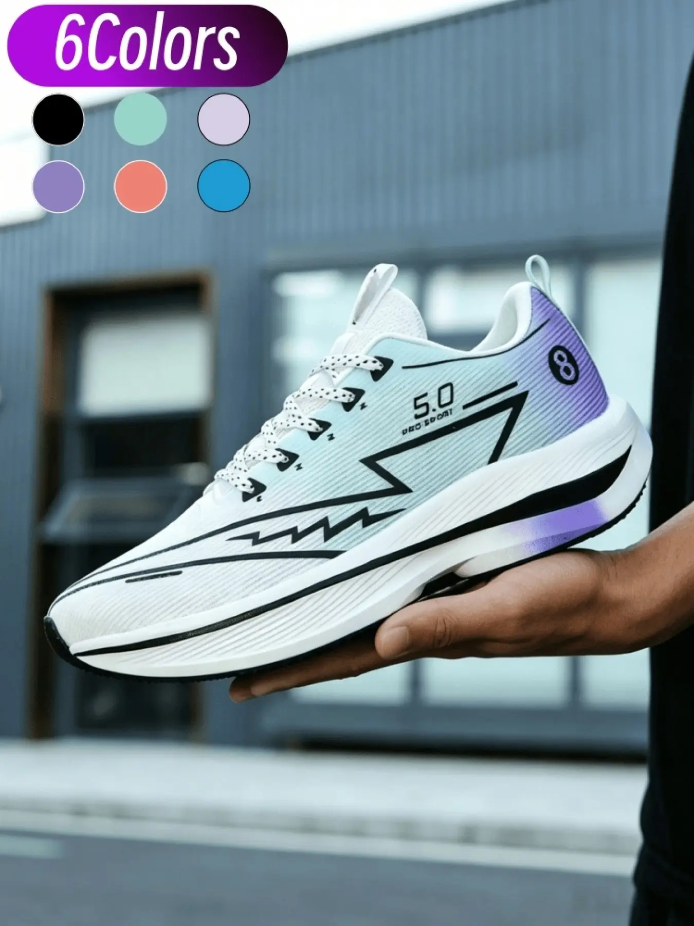 Purple and white