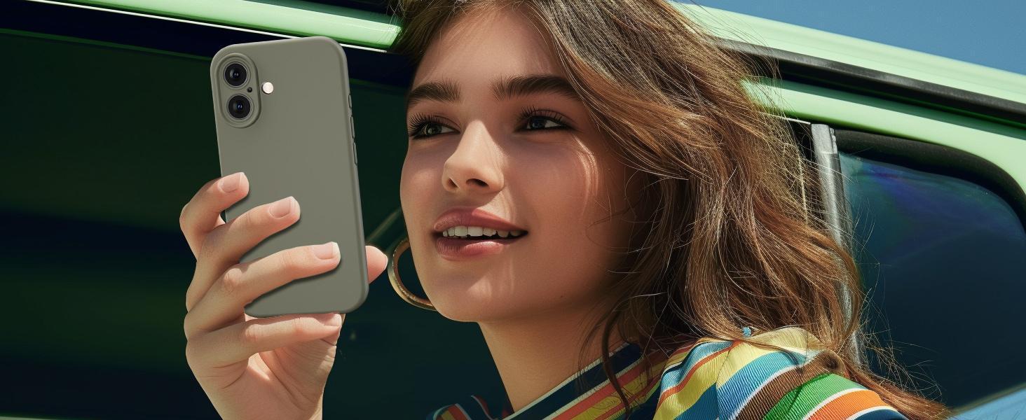 Designed for iPhone 16 Plus Case,Premium Liquid Silicone with [Soft Anti-Scratch Microfiber Lining][Upgraded Camera Protection] Slim Shockproof Phone Case for Men Women Girls,Rose Pink