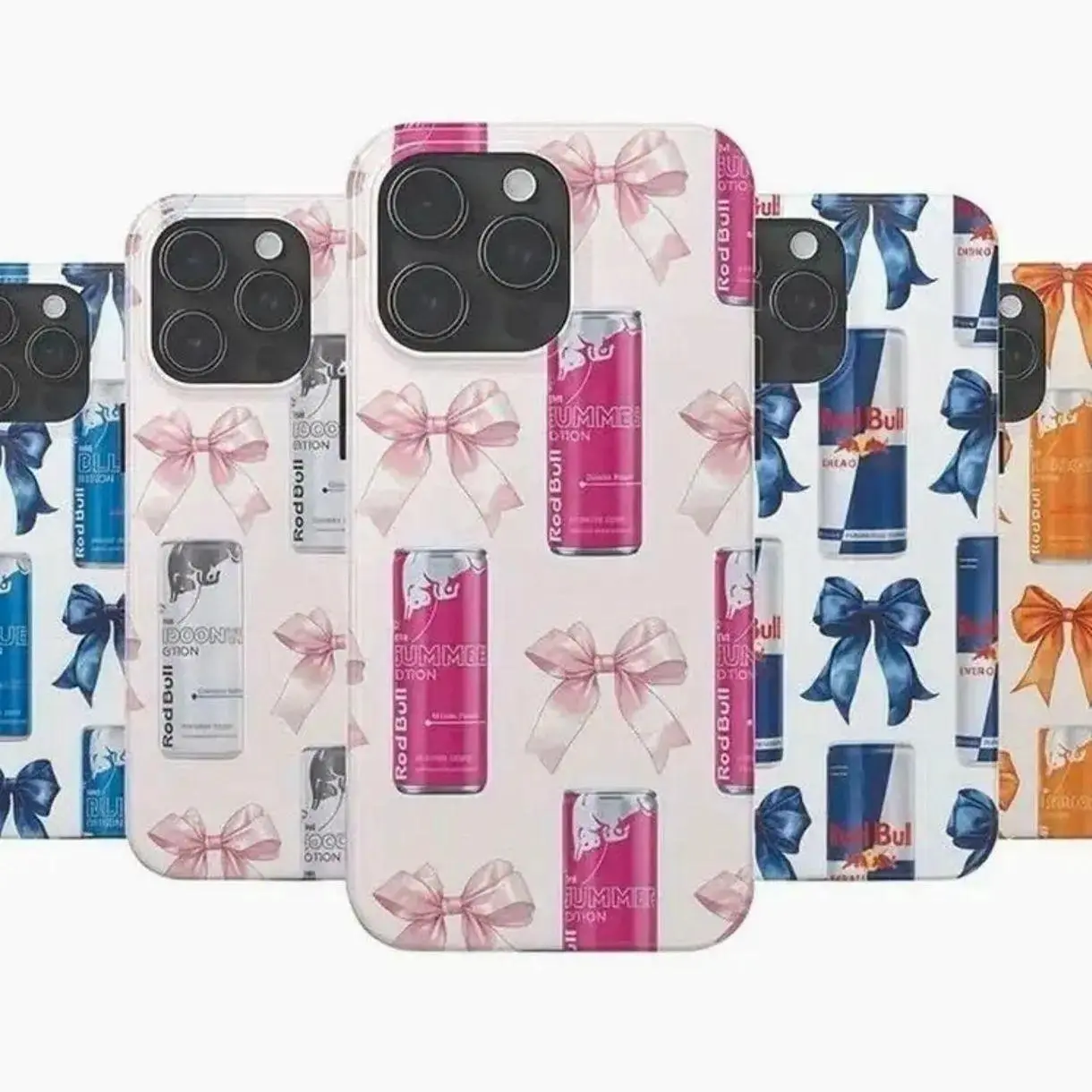 Redbull Smartphone Case - 5 Designs Tough Energy Drink Themed Cover for Safety & Protection, Compatible with iPhone 11-17 Pro Max/Plus, Samsung Galaxy S23-25 Cellphone Handheld Accessories, Devices