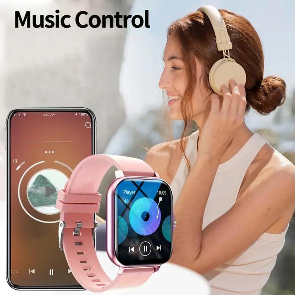 SIMSONLAB Multifunctional Touchscreen Smartwatch, Fashionable Digital Fitness Tracker with Weather Forecast & Music Control, Sports Smart Watch for Women & Men, Valentine's Day Gift Idea