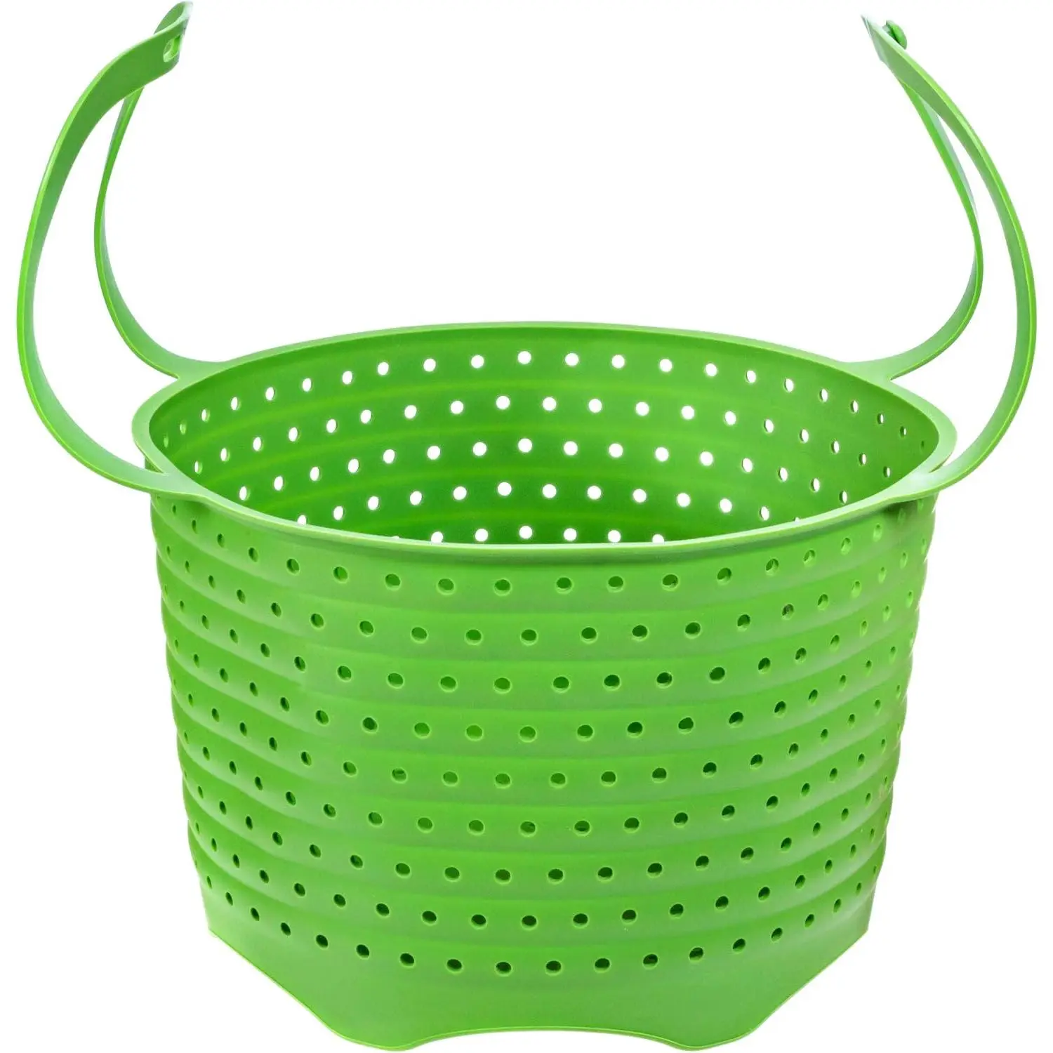 Silicone Steamer Basket | Foldable, Space-Saving | Fits 6,8 Qt Instant Pot and Similar-Sized Pressure Cookers Accessories | Silicone Strainer