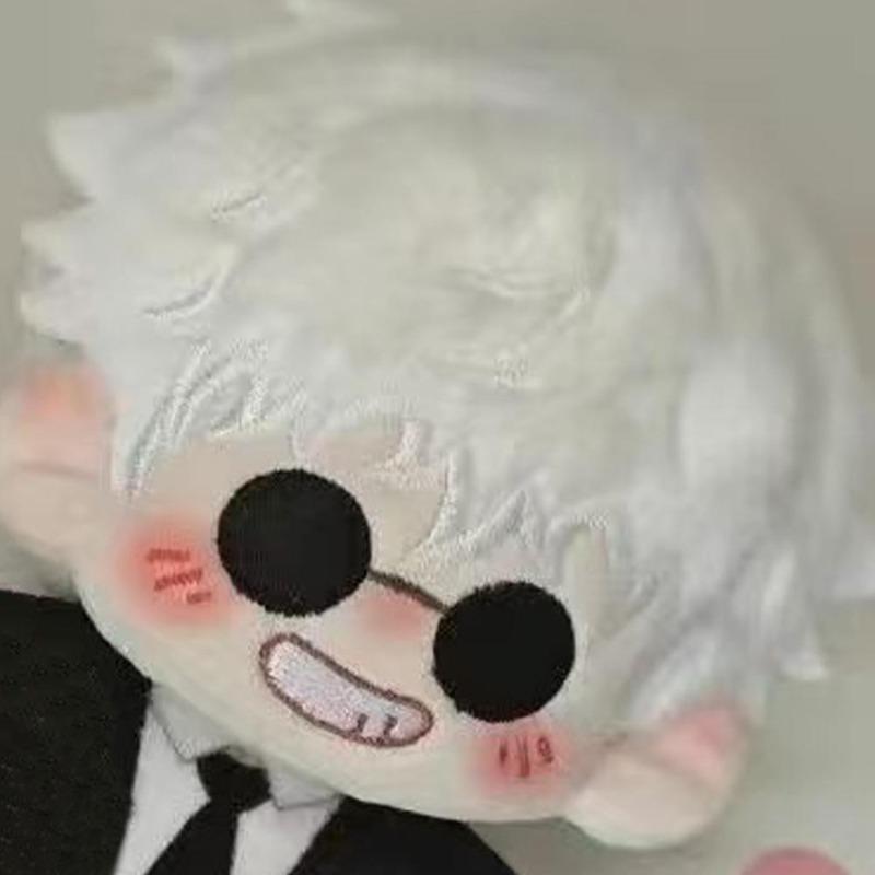 Jujutsu Kaisen Gojo Satoru & Geto Suguru Plush Set, 20cm Soft Anime Stuffed Dolls, Collectible Plushie Gift for Fans