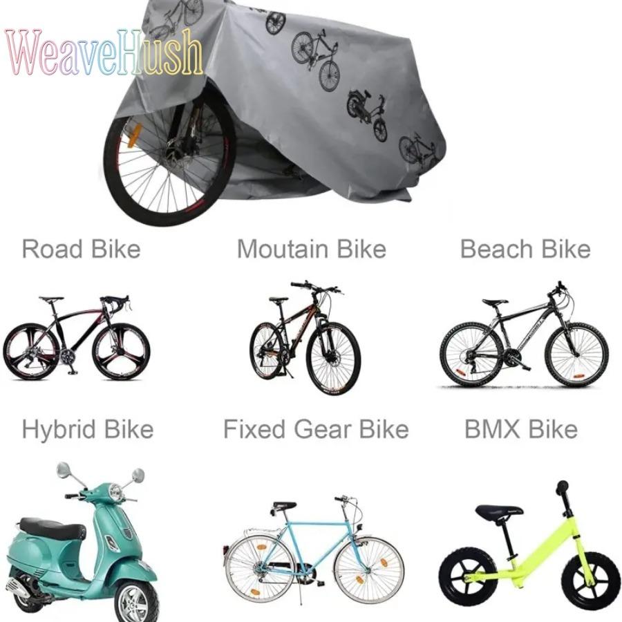 2026 Universal Waterproof Bicycle Rain Cover for Outdoor Storage, Heavy Duty MTB Mountain Bike Protective Cover with Sunproof UV Protection & Dust Resistant Design, Windproof Anti-Scratch Bike Shield for Patio, Garage, Camping & Travel Use