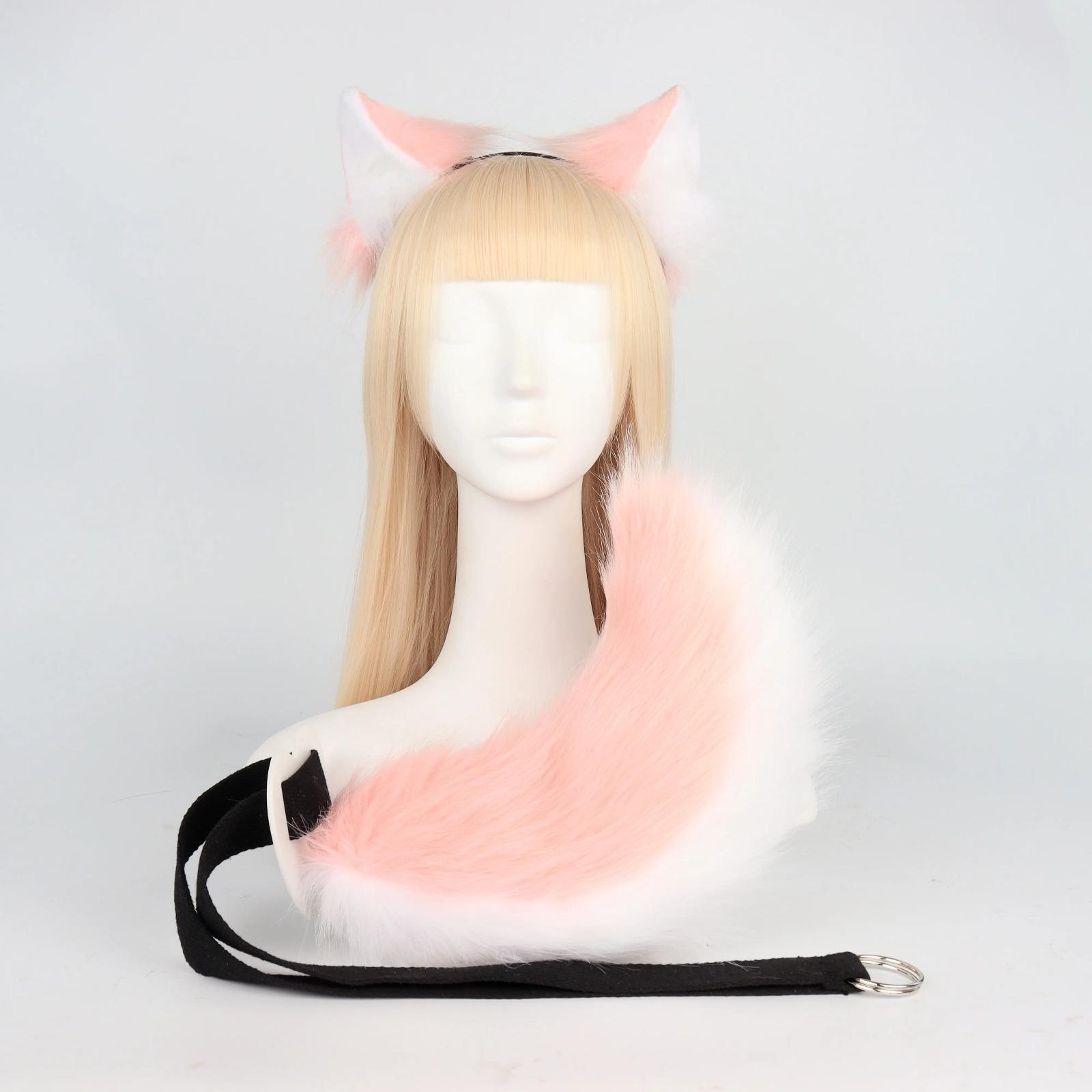 Cute Plush Shiba Inu Animal Ears Headband with Furry Tail, Cosplay Dog Ears & Fox Tail Hair Accessories, Soft Furry Costume Set Perfect for Anime Conventions, Comic Cons, Halloween Parties, Cosplay Events & Daily Cute Styling