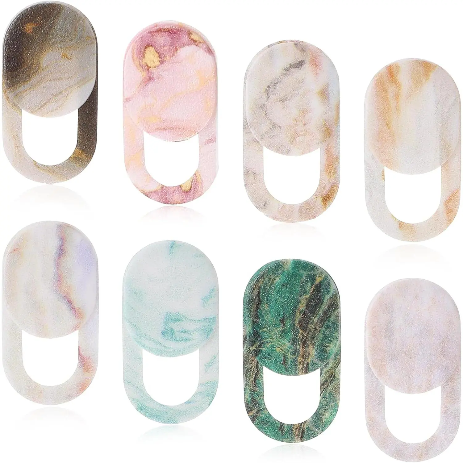 8 count Webcam Cover Slide, Colorful&Marble Laptop Camera Cover | Slide  Phone Camera Covers  Protector for Protect Your Visual