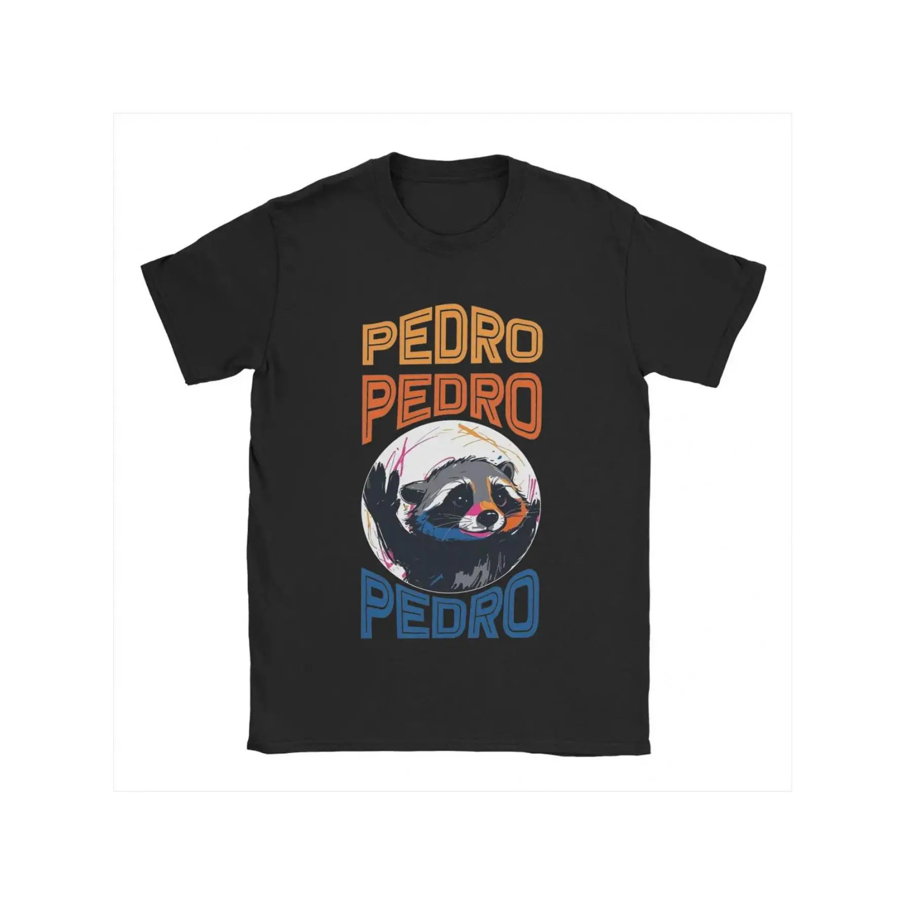 Men'S Vintage T-Shirts Featuring The Pedro Party Raccoon Meme, Perfect for Summer with a Crewneck And Short Sleeves
