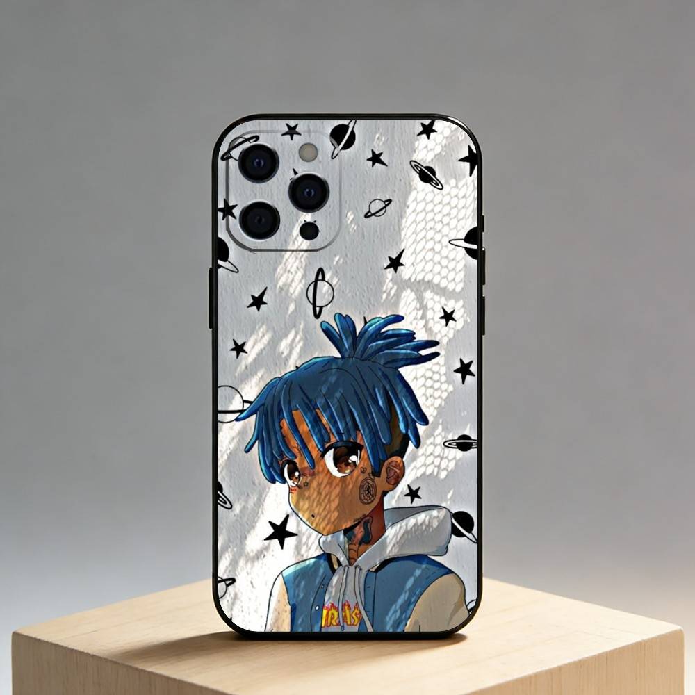 X-XXXTENTACION-S   Phone Case For iPhone17,16,15,14,13,12 Plus,Max Soft Silicone Black Cover